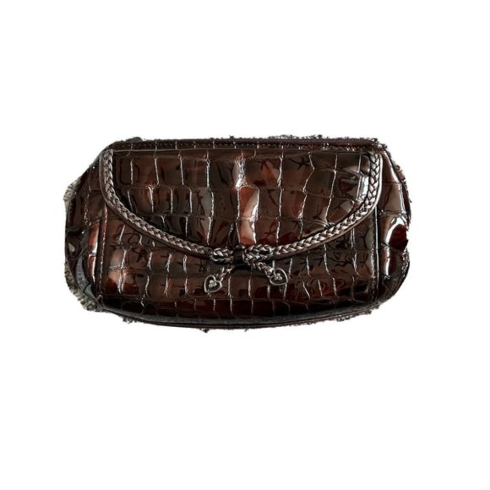 Brighton Bronze Patent Leather Ophelia Wallet/Pouch‎ Wristlet